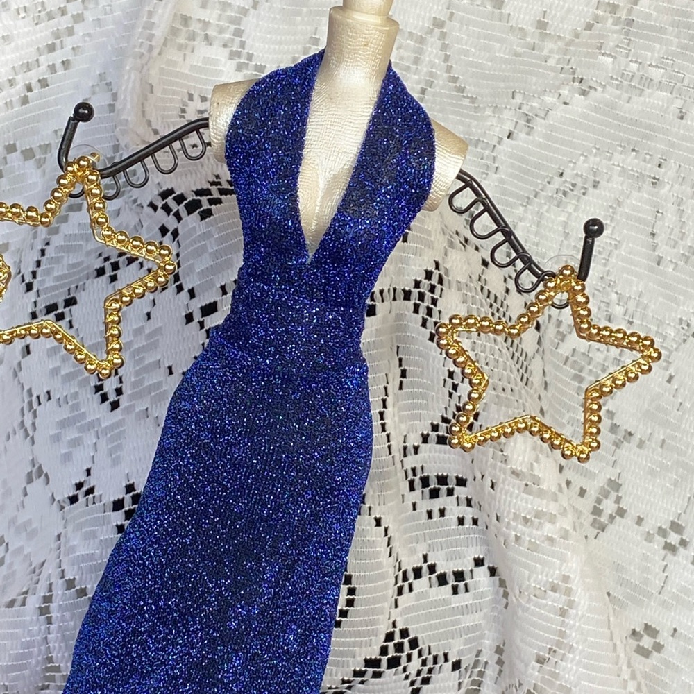 NWT SHINING BRIGHT GOLD METAL STAR EARRINGS SPECIAL FOR VALENTINE GIFT BIRTHDAY - Picture 6 of 12